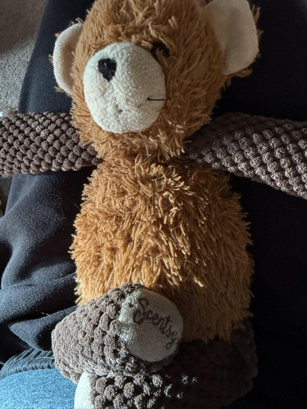 Scentsy Brown and Cream Plush Bear Stuffed Animal